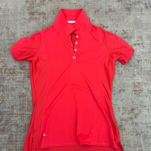 Women's Pink/Red Polo Golf Shirt